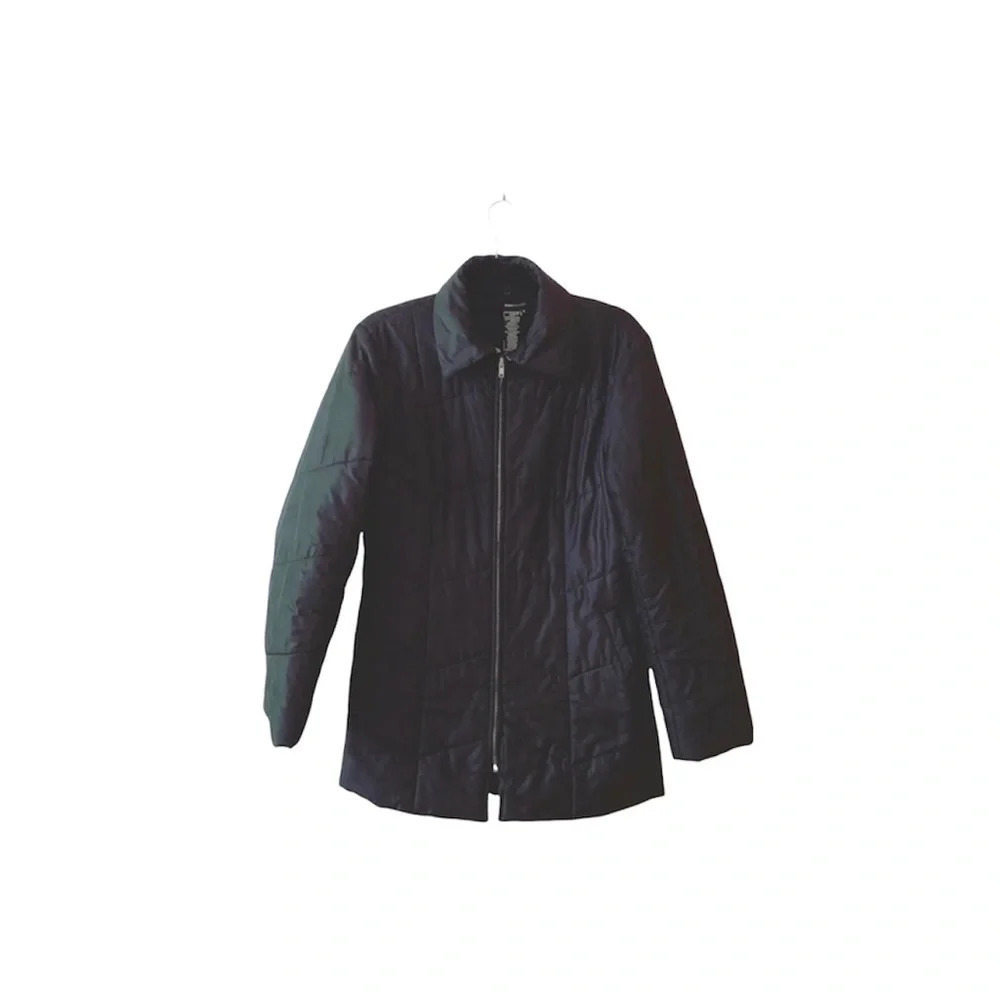 BCBGMaxAzria Black Down Filled Coat Full Zip Puffer Jacket Winter Medium Women’s